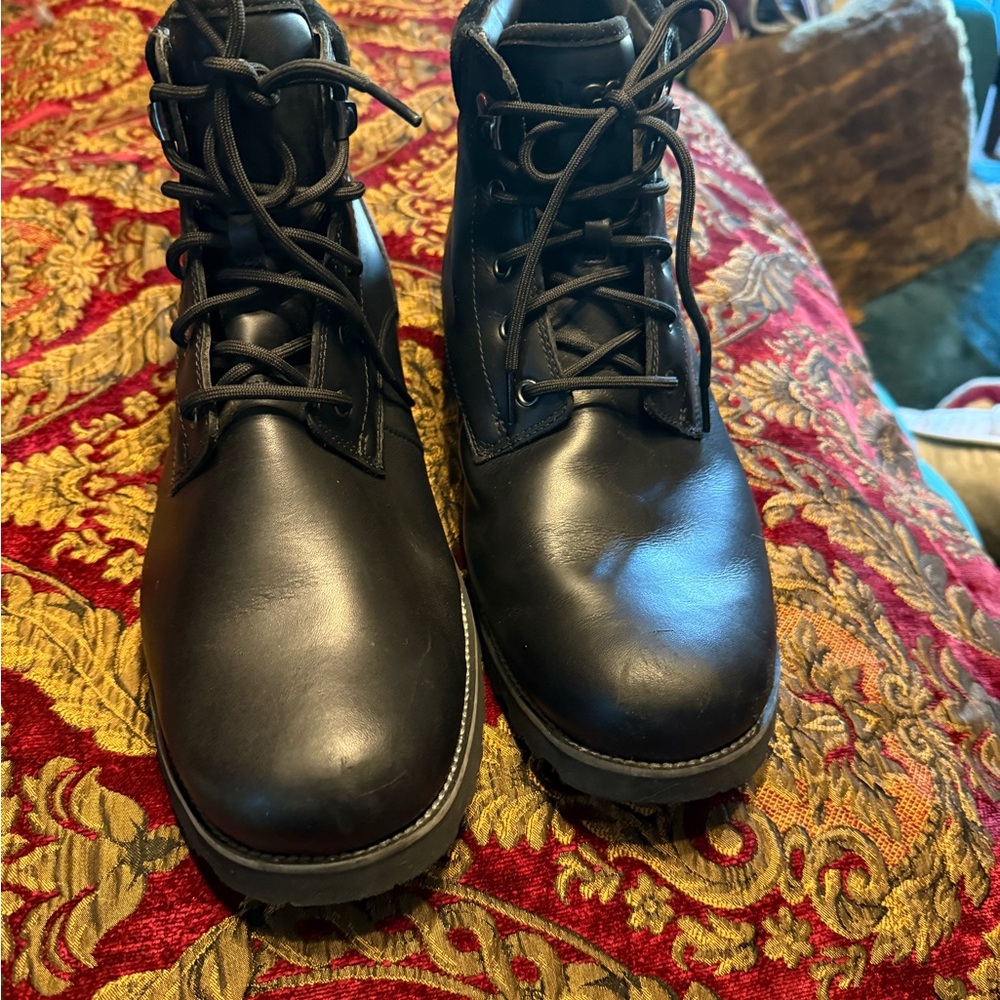 UGG Black Leather Men's Boots